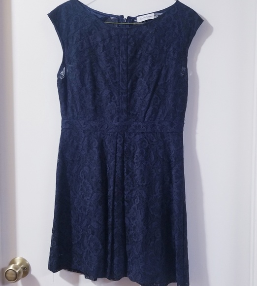 Calvin Klein Mini Lace Dress - Picture 1 of 9